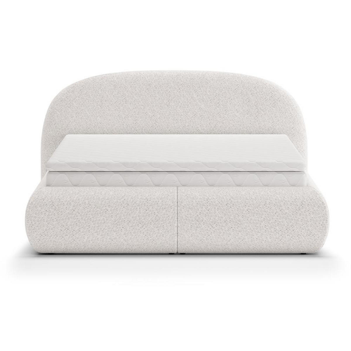 POLSTERBETT Motti mit Matratze und Topper, 140x200 cm, Creme - Beige, Textil (140/200cm) - Beautysofa