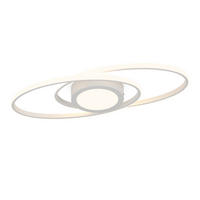 LED-DECKENLEUCHTE Einäugig 57/23/4 cm - Weiß, Metall (57/23/4cm) - Nettlife