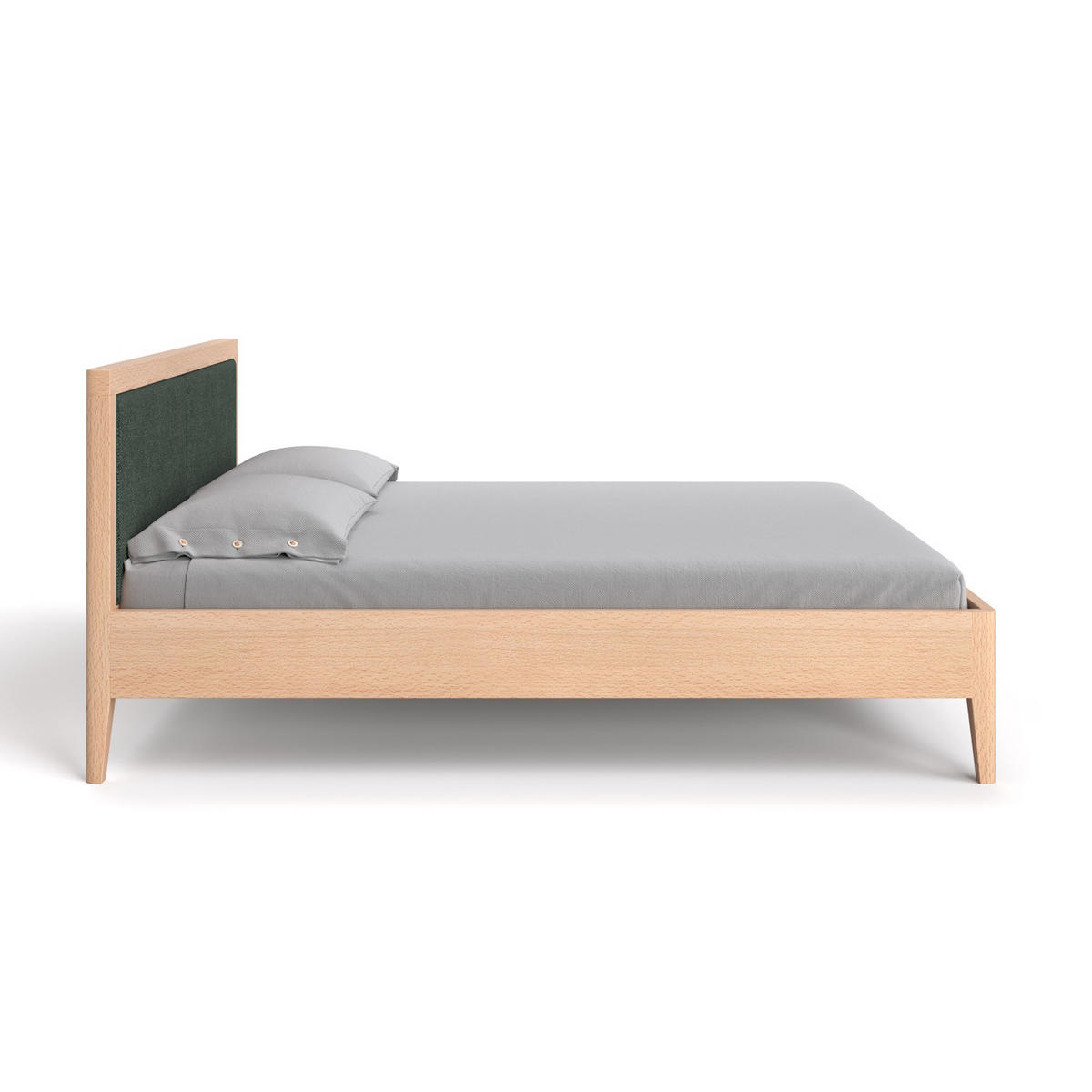MASSIVHOLZBETT Silva aus Buche 200x220 cm, Storm 39 - Buchefarben/Naturfarben, Holz (200/220cm) - Danzz