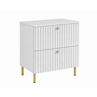 BADEZIMMERSCHRANK: Weiß / Platte Weiß / Griffe Gold / Beine Gold, 60 x 46 x 73,6 cm - Goldfarben/Weiß, Holzwerkstoff (60/73.6/46cm) - 3XE LIVING
