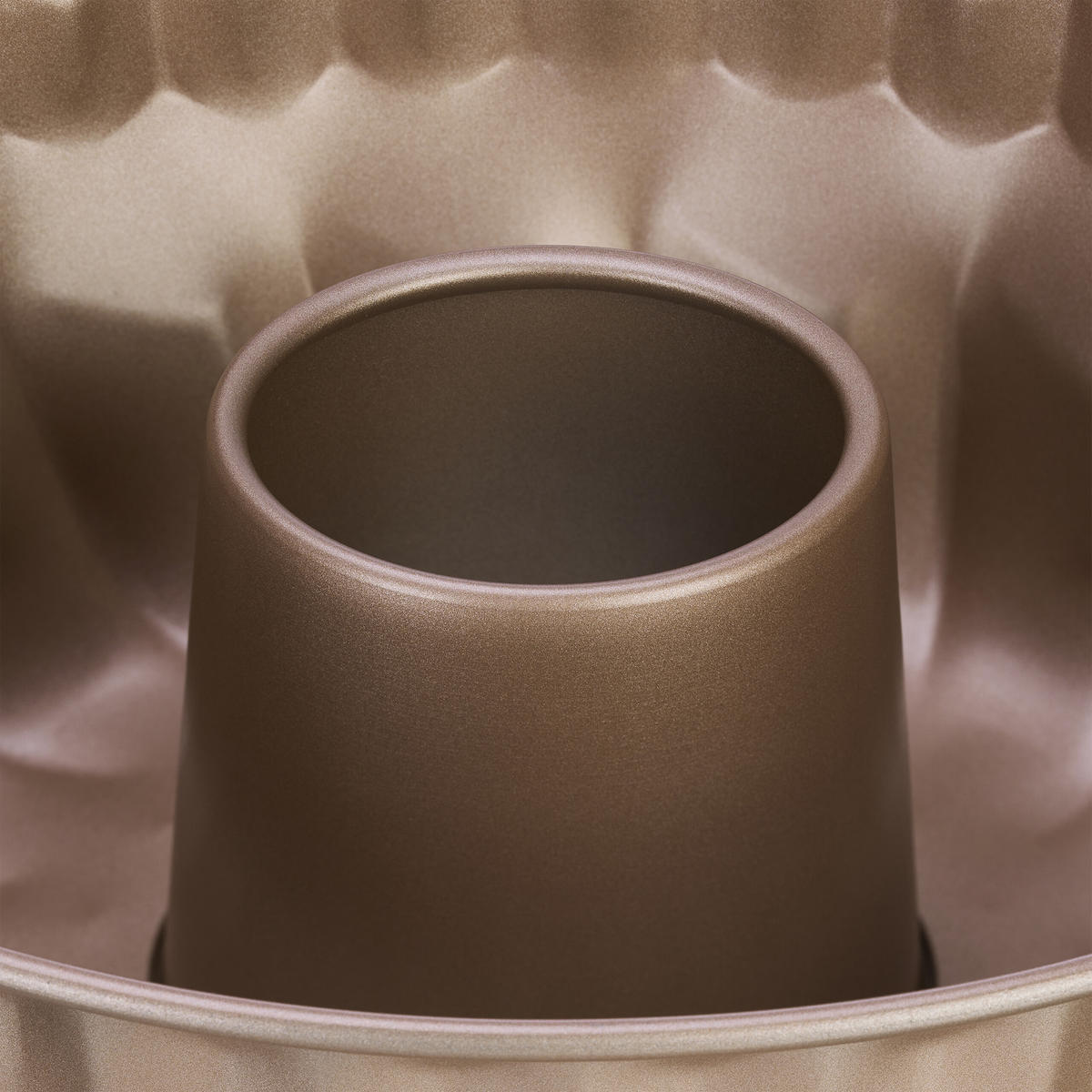 GUGELHUPFFORM - Beige, Metall (25/9cm) - Relaxdays