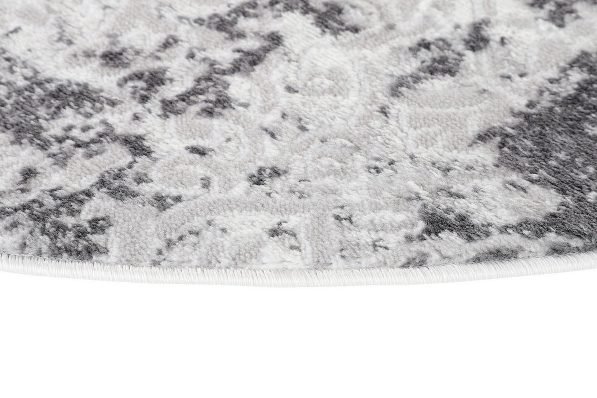 TEPPICH SKY Hellgrau 100/100 cm - Hellgrau, Textil (100/100cm) - Tapiso