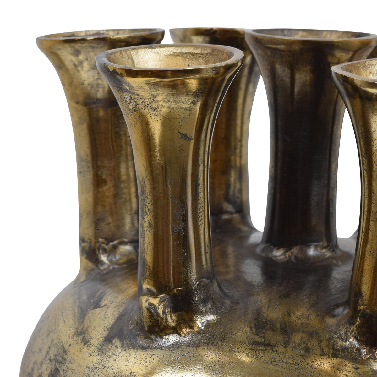 VASE Jenna Schwarz - Schwarz, Metall (32cm) - LOFT42