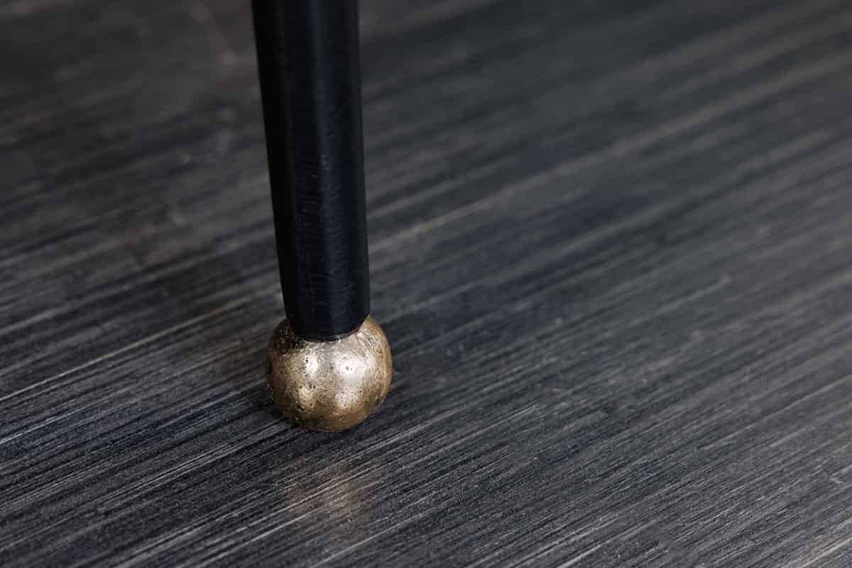 COUCHTISCH GINKGO LEAFS Metall Gold 75 cm - Goldfarben/Schwarz, Metall (75/75/40cm) - riess-ambiente