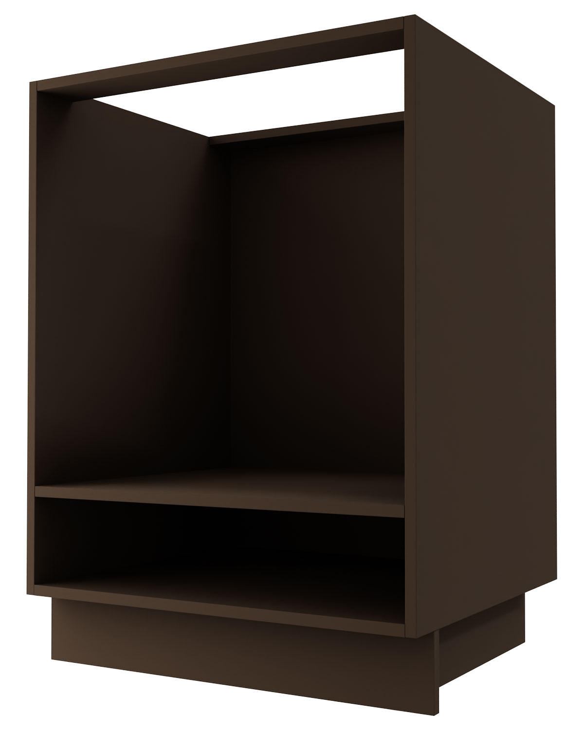 HERDUMBAUSCHRANK Essen D11K/60 Weiß Hochglanz / Eiche Artisan Matt 60 / 50 / 82cm - Weiß Hochglanz/Eiche Artisan, Holz/Holzwerkstoff (60/82/50cm) - Feldmann-Wohnen