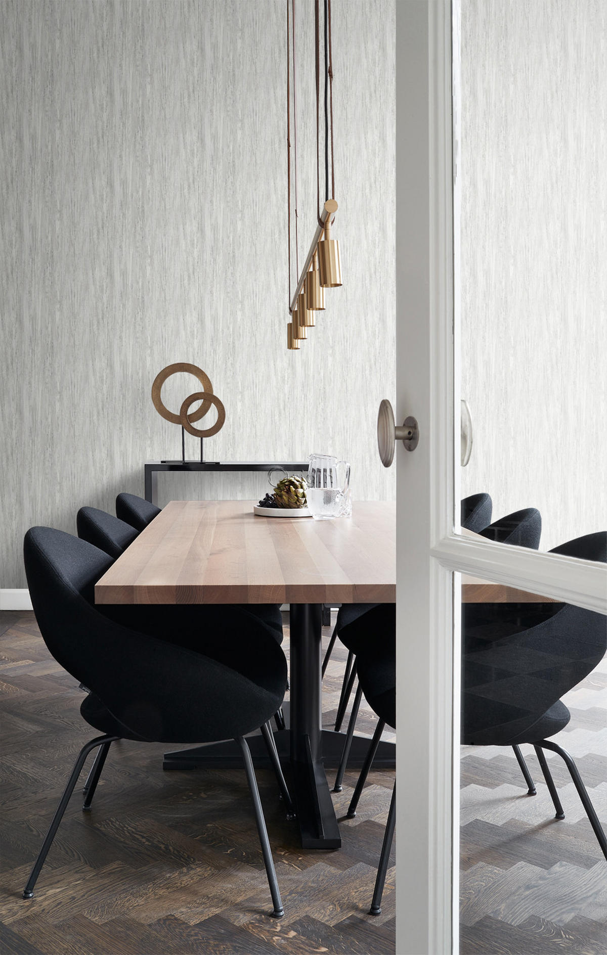 TAPETE Holzoptik 53 cm x 10.05 m - Weiß, Papier (53/1000cm) - Origin Wallcoverings