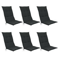 HOCHLEHNERAUFLAGE Base HL 120/50/6cm Graphitgrau 6tlg - Graphitfarben, Textil (50/6/120cm) - Beautissu 