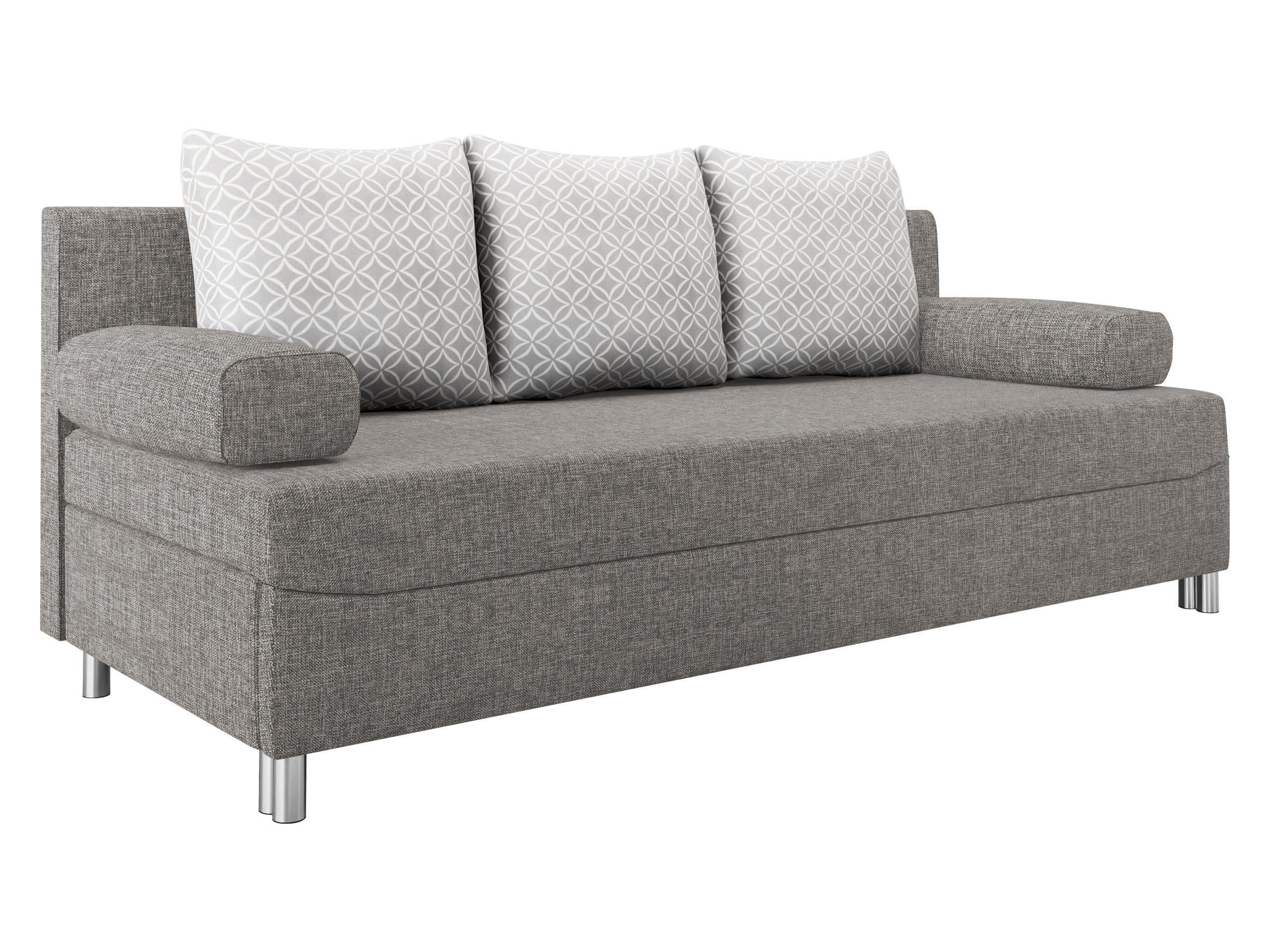 SCHLAFSOFA Dover - Chromfarben/Silberfarben, Holz/Kunststoff (192/86/80cm) - MIRJAN24