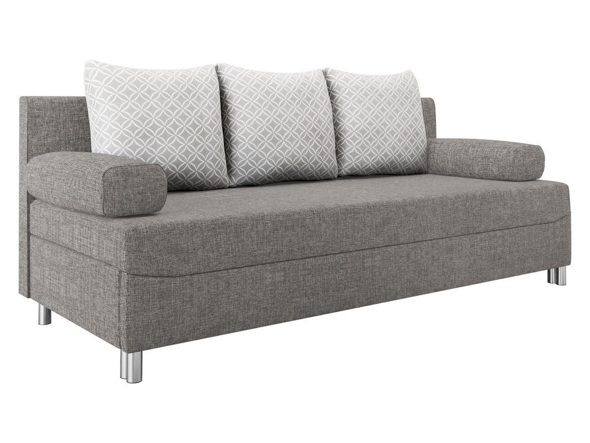 SCHLAFSOFA Dover - Chromfarben/Silberfarben, Holz/Kunststoff (192/86/80cm) - MIRJAN24