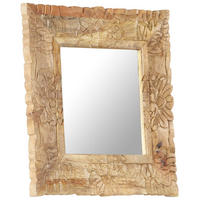 SPIEGEL 50x50 cm Massivholz Mango - Braun, Holz (50/50/1cm) - furnicato