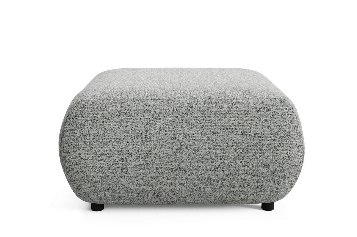 POLSTERHOCKER DELTA Modern Sitzhocker, Fußhocker Grau - Grau, Holzwerkstoff/Kunststoff (88/41/88cm) - MASSENO