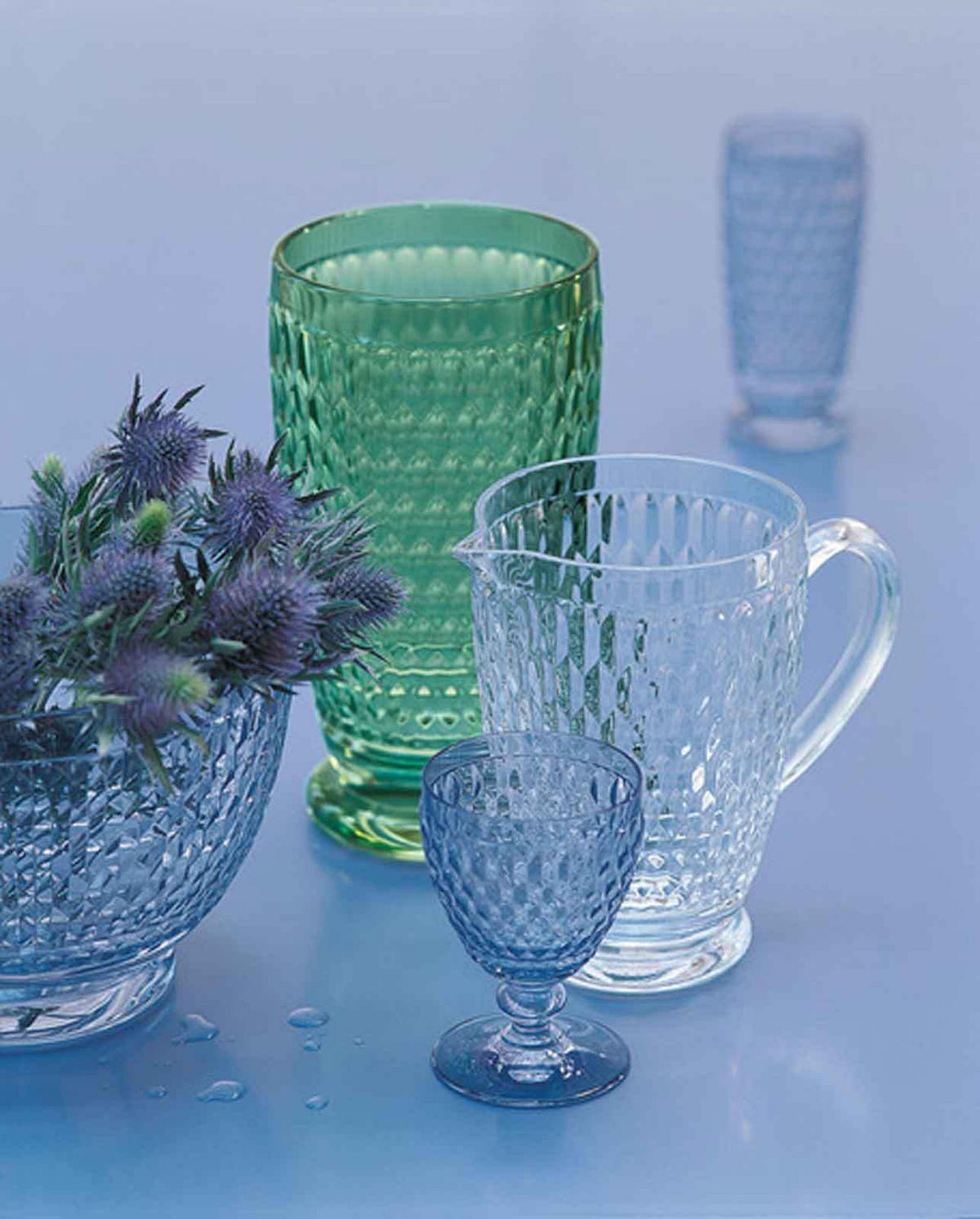 LONGDRINKGLÄSER Boston Coloured Blau 400 ml 4er Set - Blau, Glas (0.4L) - Villeroy & Boch