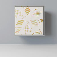 SIDEBOARD SPOTTED DAZE, Grau, 57,5x42x57,5 cm, Ohne Füße - Multicolor/Grau, Holzwerkstoff (57.5/57.5/42cm) - SpaceRebels