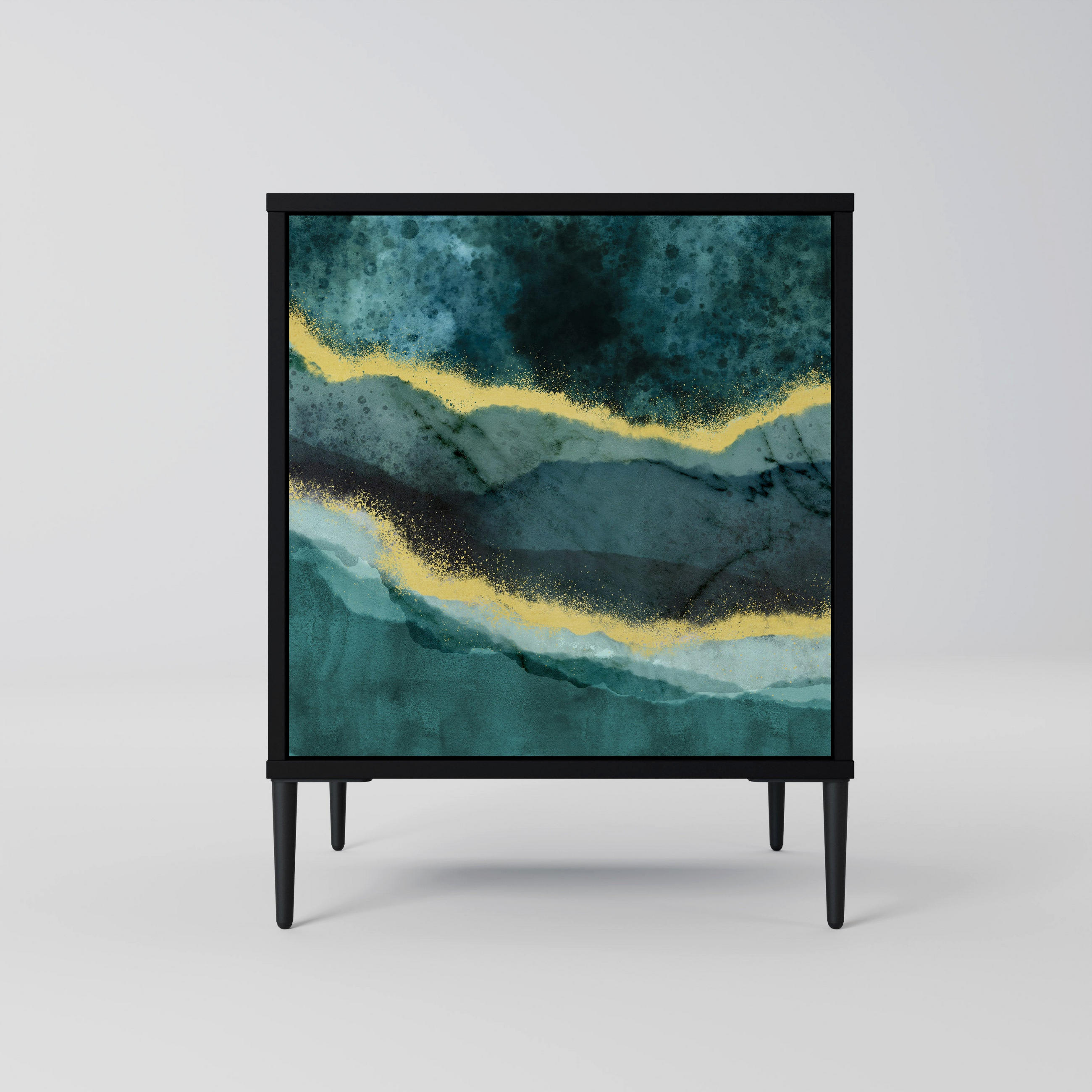 SpaceRebels Sideboard Schwarz 57.5x72.5x42 cm