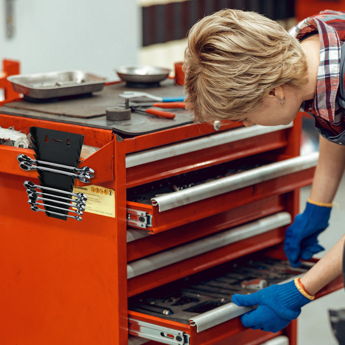 2XMAULSCHLÜSSELHALTER - Schwarz, Kunststoff (2.5/16/25cm) - Relaxdays