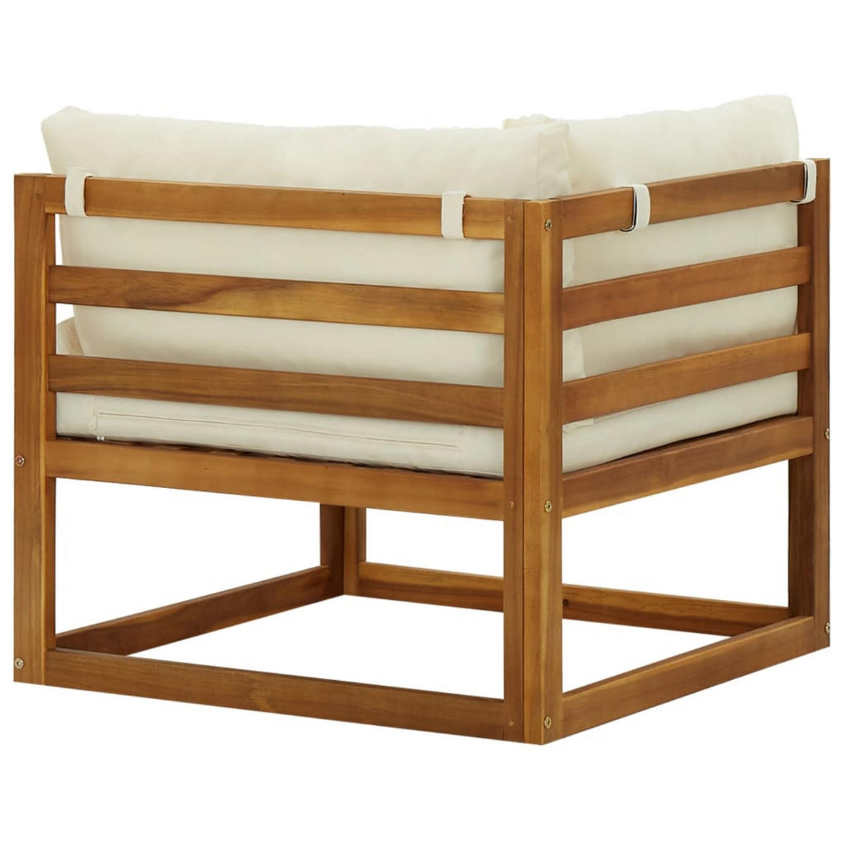 GARTENSOFA DYXP 70/60/70 cm （2er-set) - Creme, Holz (70/60/70cm) - ZMH