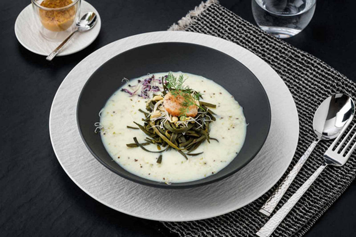 SCHALE Manufacture Rock schwarz Ø 29 cm 6er Set - Schwarz, Keramik (28.5cm) - Villeroy & Boch