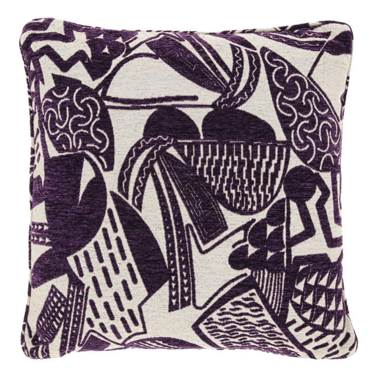 KISSEN Indy - Violett - 45/45/ cm - Multicolor, Textil (45/45cm) - Unique Living