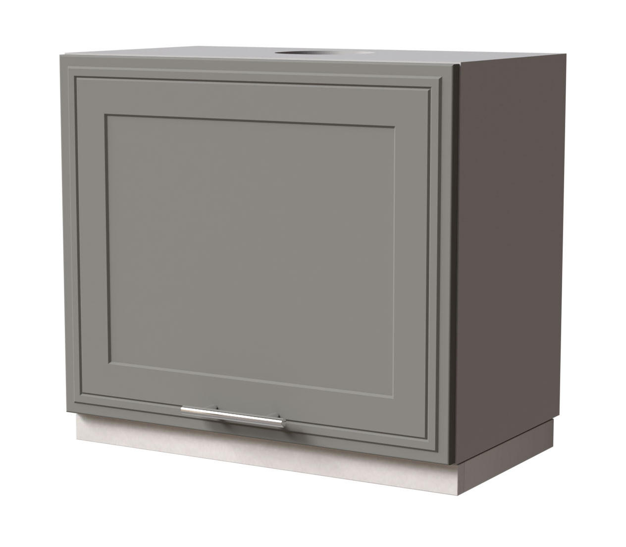 WRASENSCHRANK Salo W8/60 Grau / Dust Grey Matt 60 / 32,5 / 50cm - Grau, Holz/Holzwerkstoff (60/50/32.5cm) - Feldmann-Wohnen