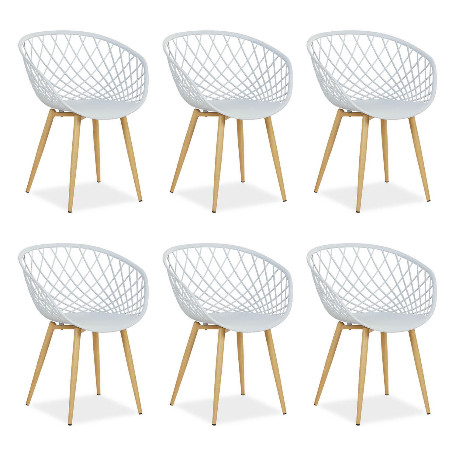 Homestyle4u Gartenstuhl Grau 62x80x57 cm