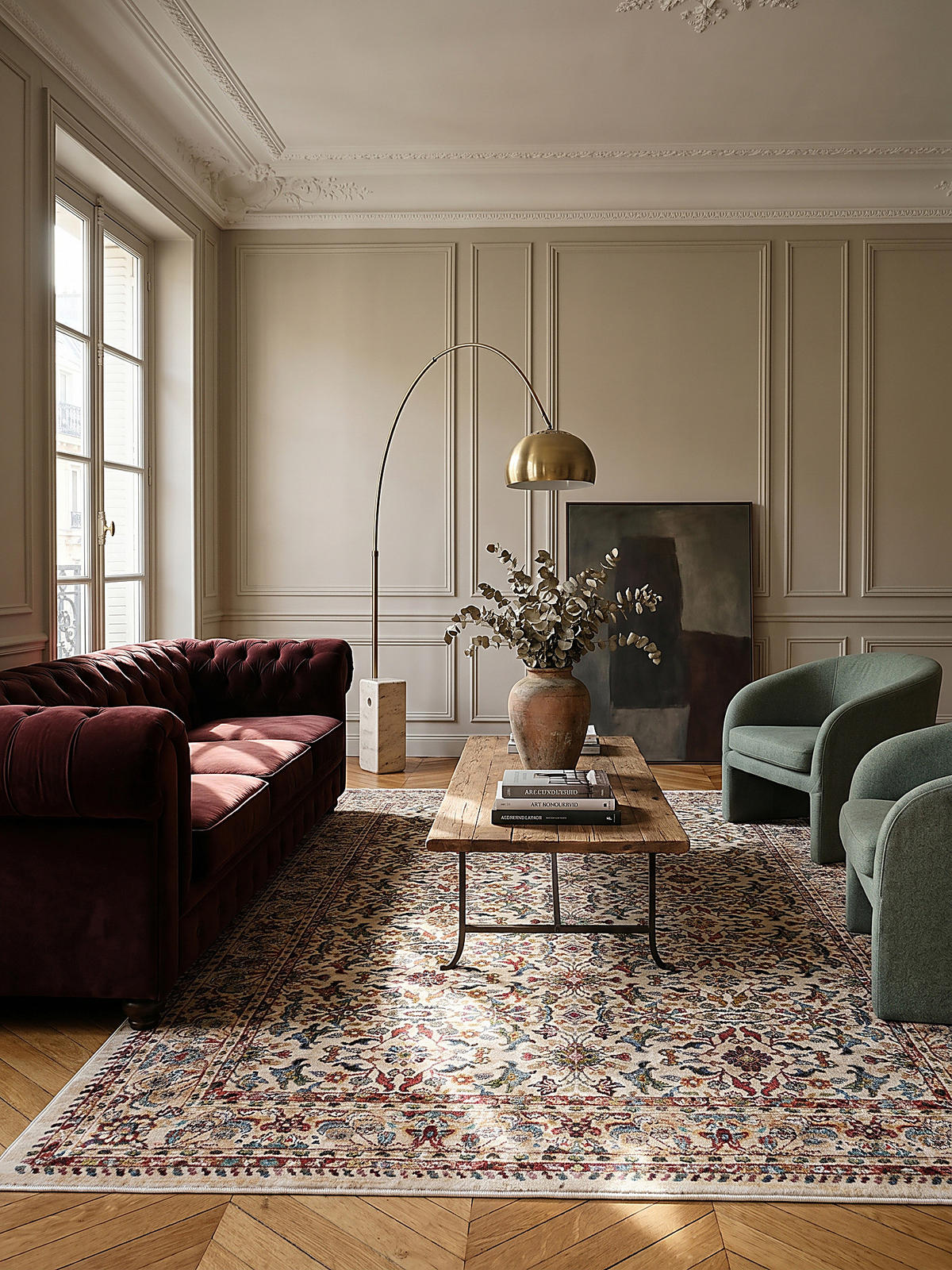 KURZFLORTEPPICH GLAZERT, orientalisch, Natur, 120 x 170 cm - Naturfarben, Textil (170/120cm) - KADIMA DESIGN