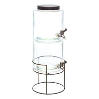 GETRÄNKESPENDER Transparent 3,8 l 24,5/18,5/50 cm - Transparent, Glas (18.5/24.5cm) - Atmosphera Createur d´interieur