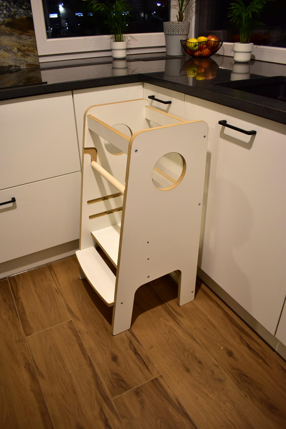 LERNTURM für Kinder - Weiß, Holzwerkstoff (40/80/40cm) - Mat-Haus