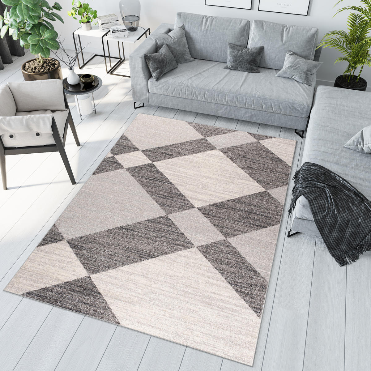 TEPPICH SARI Dunkelgrau 180/260 cm - Dunkelgrau, Textil (180/260cm) - Tapiso