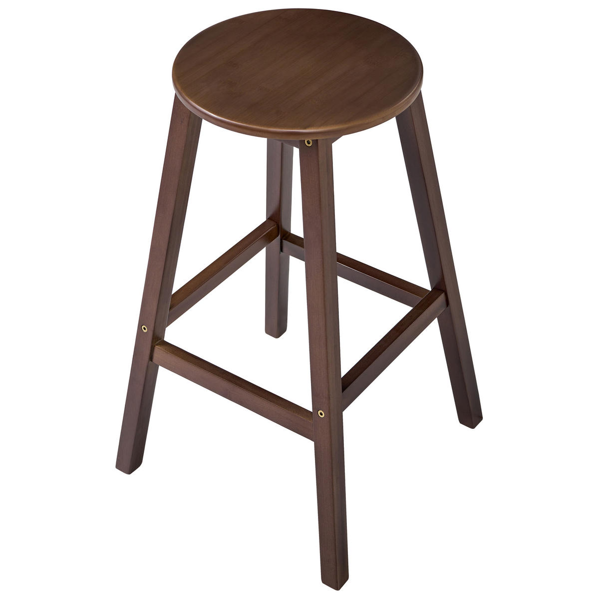 SCAUNE DE BAR set de 2 maro Ancelle - maro închis, lemn (40/65/40cm) - Beliani
