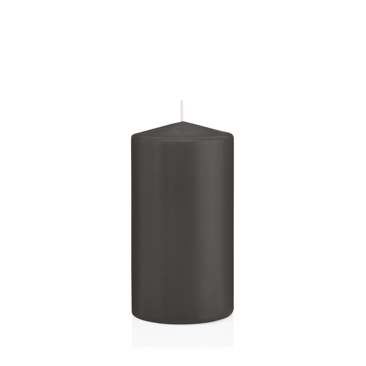 STUMPENKERZEN Grau Ø 78 x 150 mm, 8 Stück - Grau, Paraffin (8/15cm) - Wiedemann Kerzen