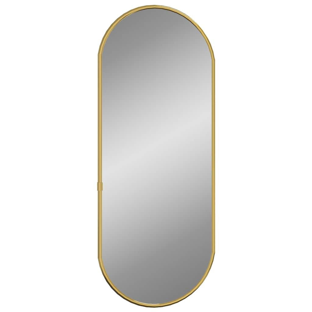WANDSPIEGEL Golden 60x25 cm Oval - Goldfarben, Glas (25/60/1cm) - furnicato