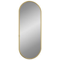 WANDSPIEGEL Golden 60x25 cm Oval - Goldfarben, Glas (25/60/1cm) - furnicato