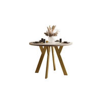 ESSTISCH VOLTA MATT 100/100/72,5 cm Tischplatte: Kaschmir matt; Gestell: Golden - Kaschmir/Goldfarben, Holzwerkstoff/Metall (100/100/72.5cm) - Lookway