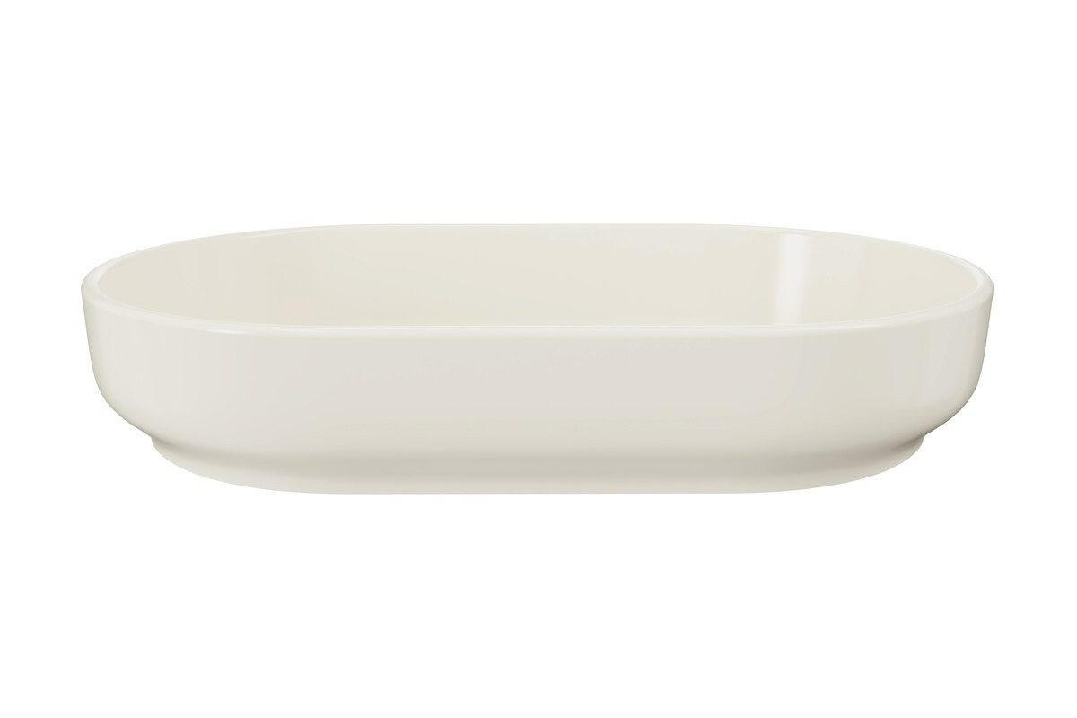 AUFSATZWASCHBECKEN 40 cm - RIVER2 BM288 in Elfenbein - Creme, Keramik (55/12/35cm)