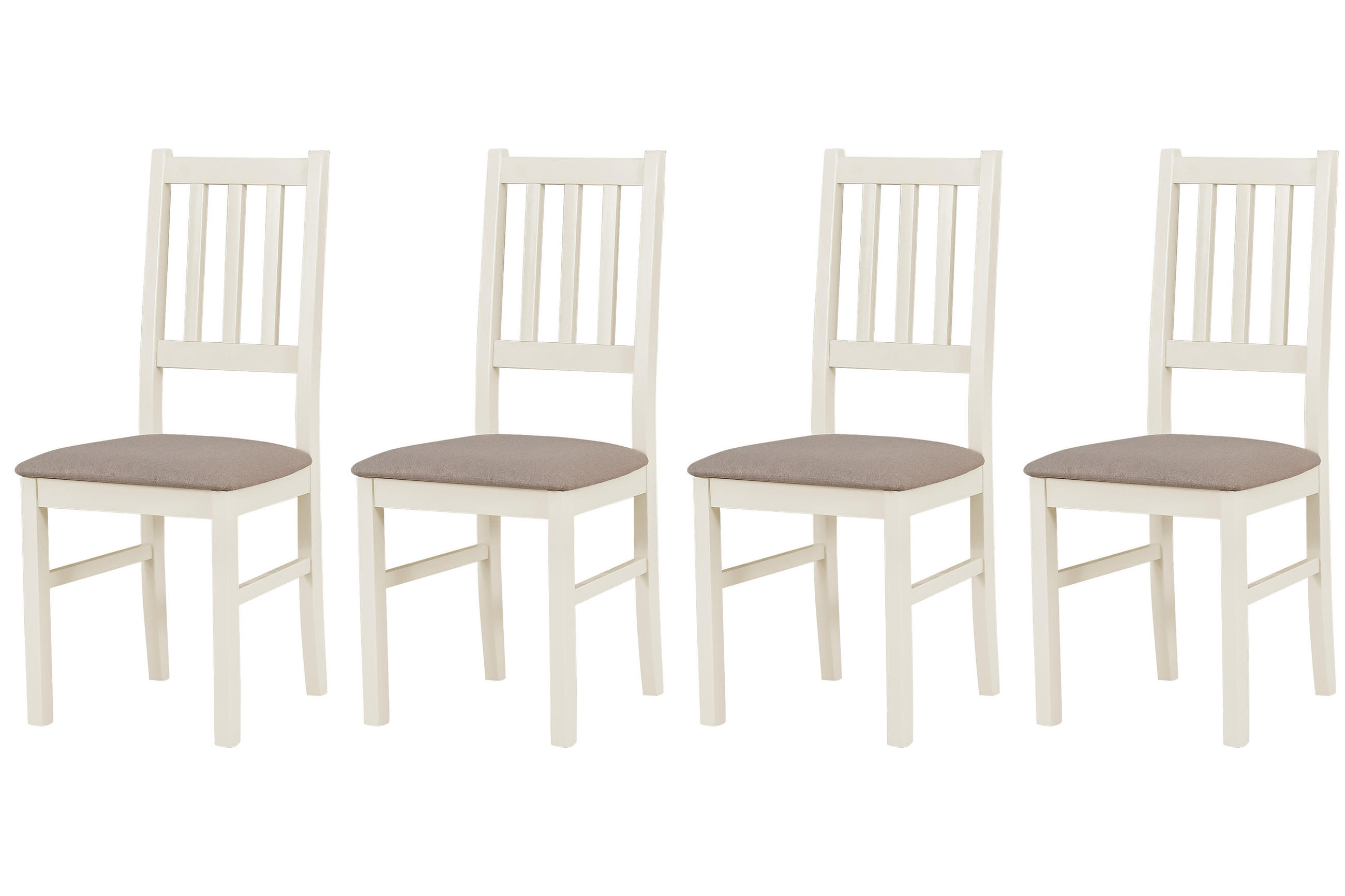 STUHL Bos 4 (4er Set) - Bronzefarben/Cappuccino, Holz (43/94/40cm) - Leaf Design