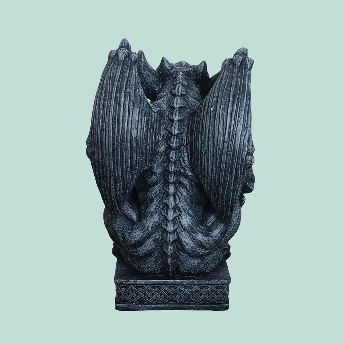 GARGOJLA-SOŠKA - sivá, plast (28/42/28cm) - Relaxdays