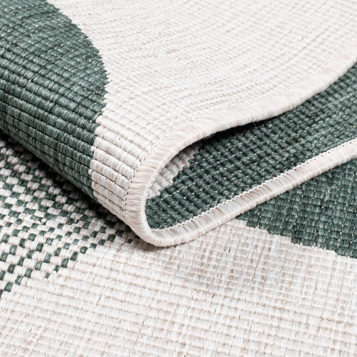 OUTDOOR-TEPPICH DuoRug 5835 Grün 160x230 cm - Grün, Textil (160/230cm) - carpet city