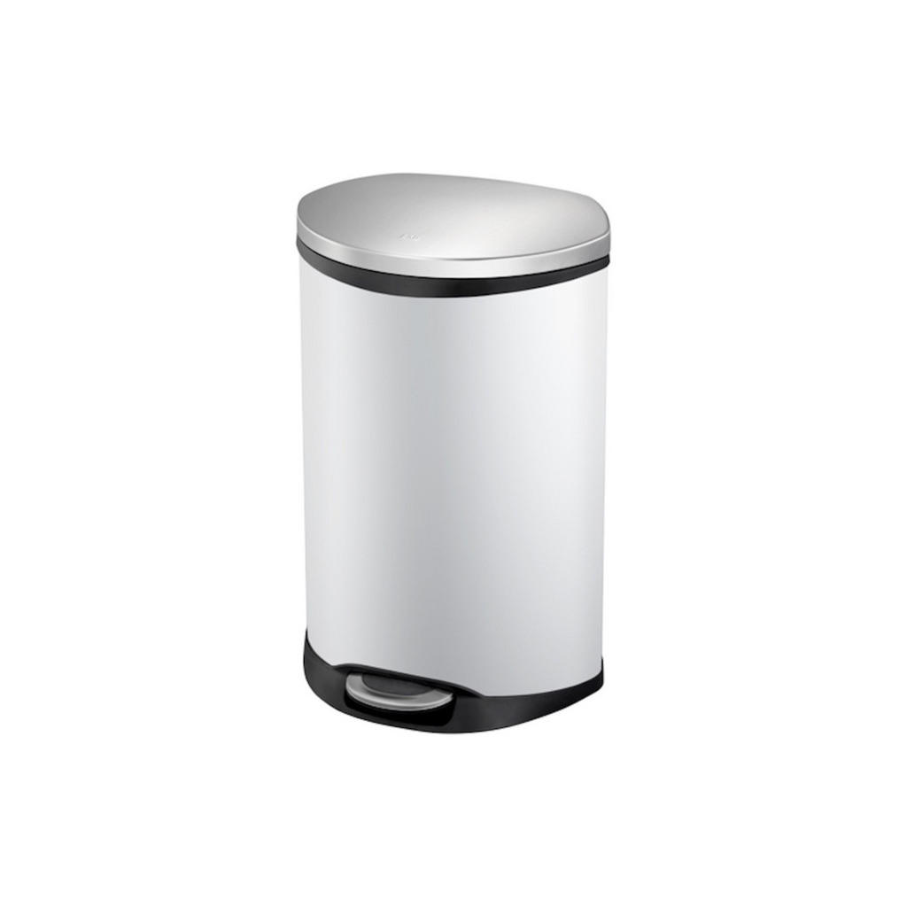 Thumbnail - Proregal Mülleimer, Weiß, Metall, 45x69x40.6 cm, Küchen, Küchenausstattung, Mülleimer