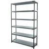 KUNSTSTOFFREGAL BIG GREY BEAR Extra-Tall 220x140x46cm Fachlast 120kg Grau - Grau, Kunststoff (140/222/46cm) - PROREGAL