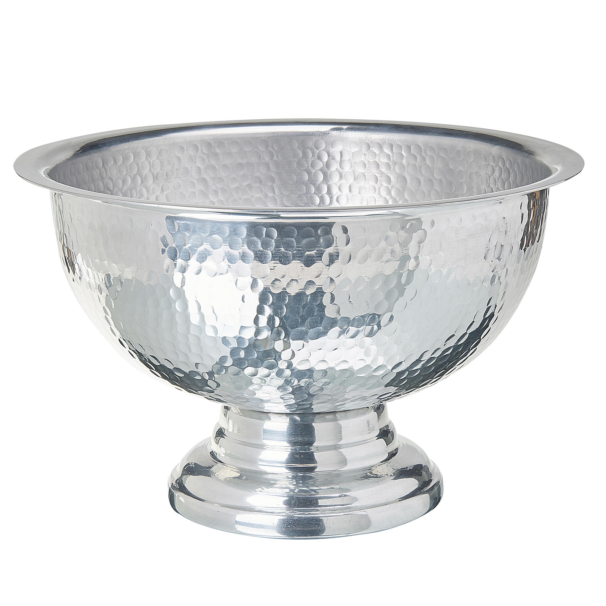 DEKOSCHALE Aluminium silber Tiwanaku - Silberfarben, Metall (22cm) - Beliani