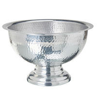 DEKOSCHALE Aluminium silber Tiwanaku - Silberfarben, Metall (22cm) - Beliani