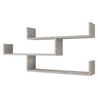 WANDREGAL Trio 003 - Grau, Holzwerkstoff (119/55/18cm) - MIRJAN24