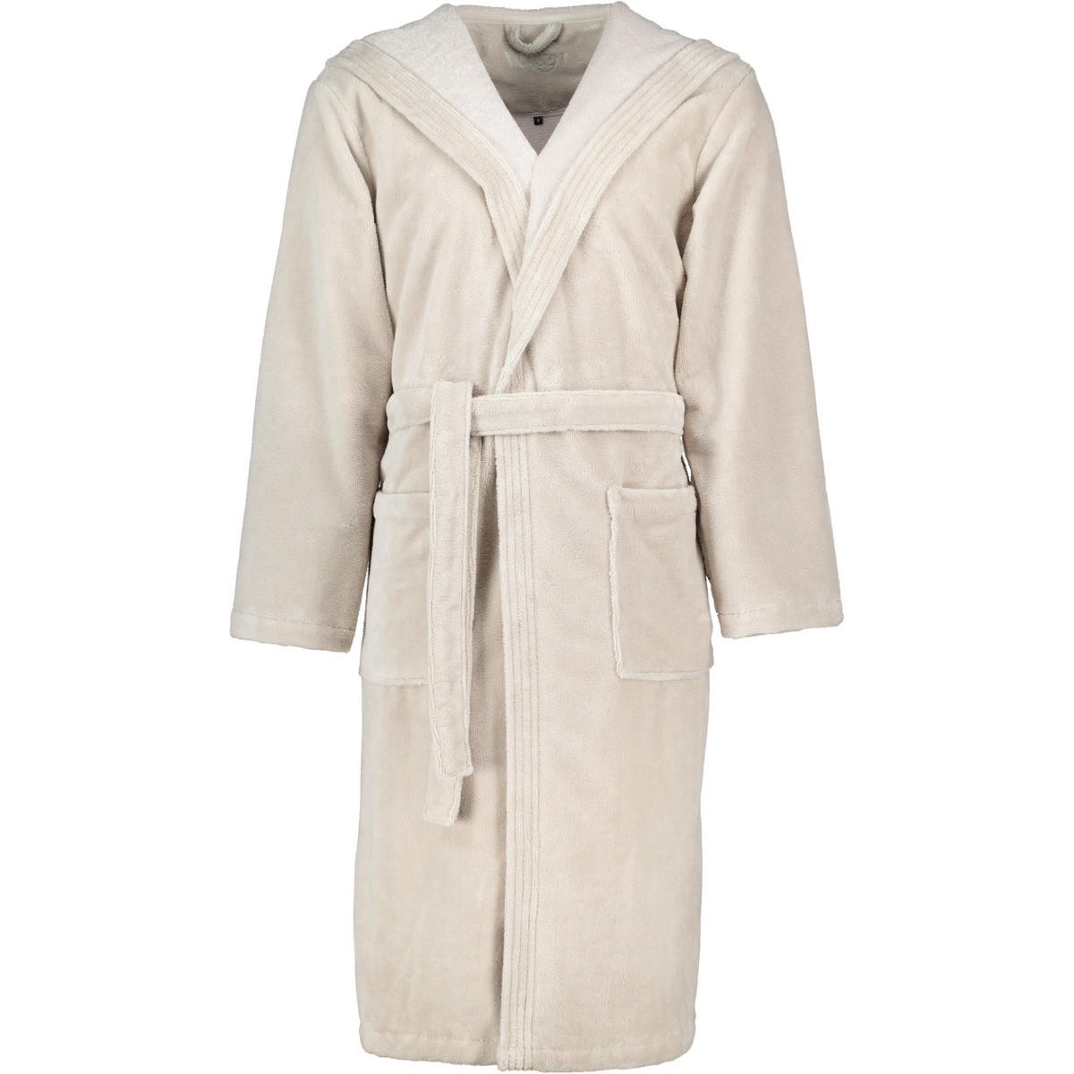 BADEMANTEL UNISEX KAPUZE LYNN STONE - 716 - Grau, Textil (Lnull) - Vossen