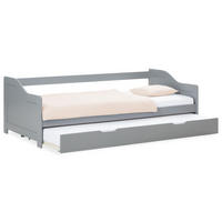 KINDERBETT ausziehbar 90/200 cm Grau - Grau, Holz (90/200cm) - Homestyle4u