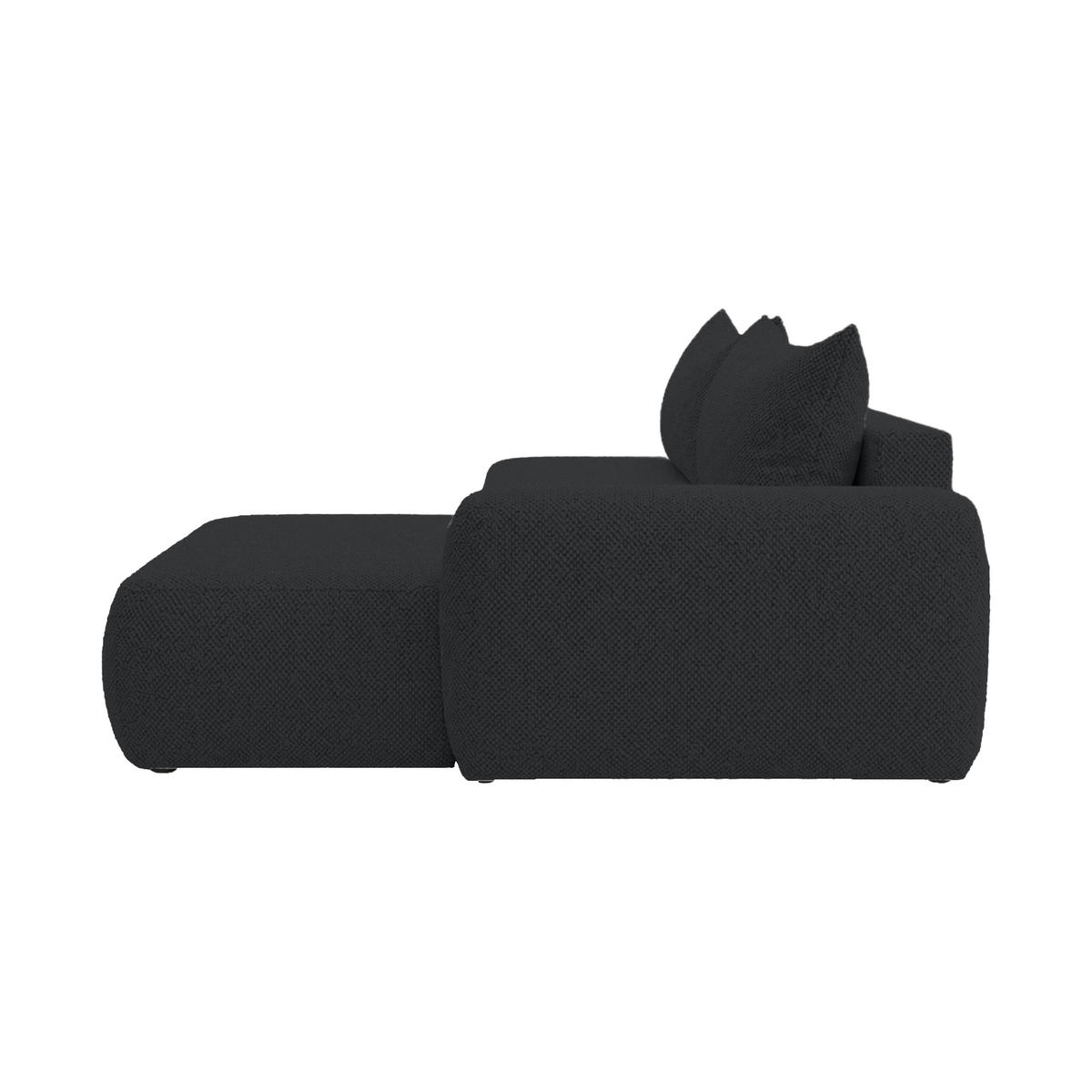 ECKSOFA Munduk I mit Schlaffunktion, Anthrazit - Dunkelgrau, Textil (302/184cm) - Fedve
