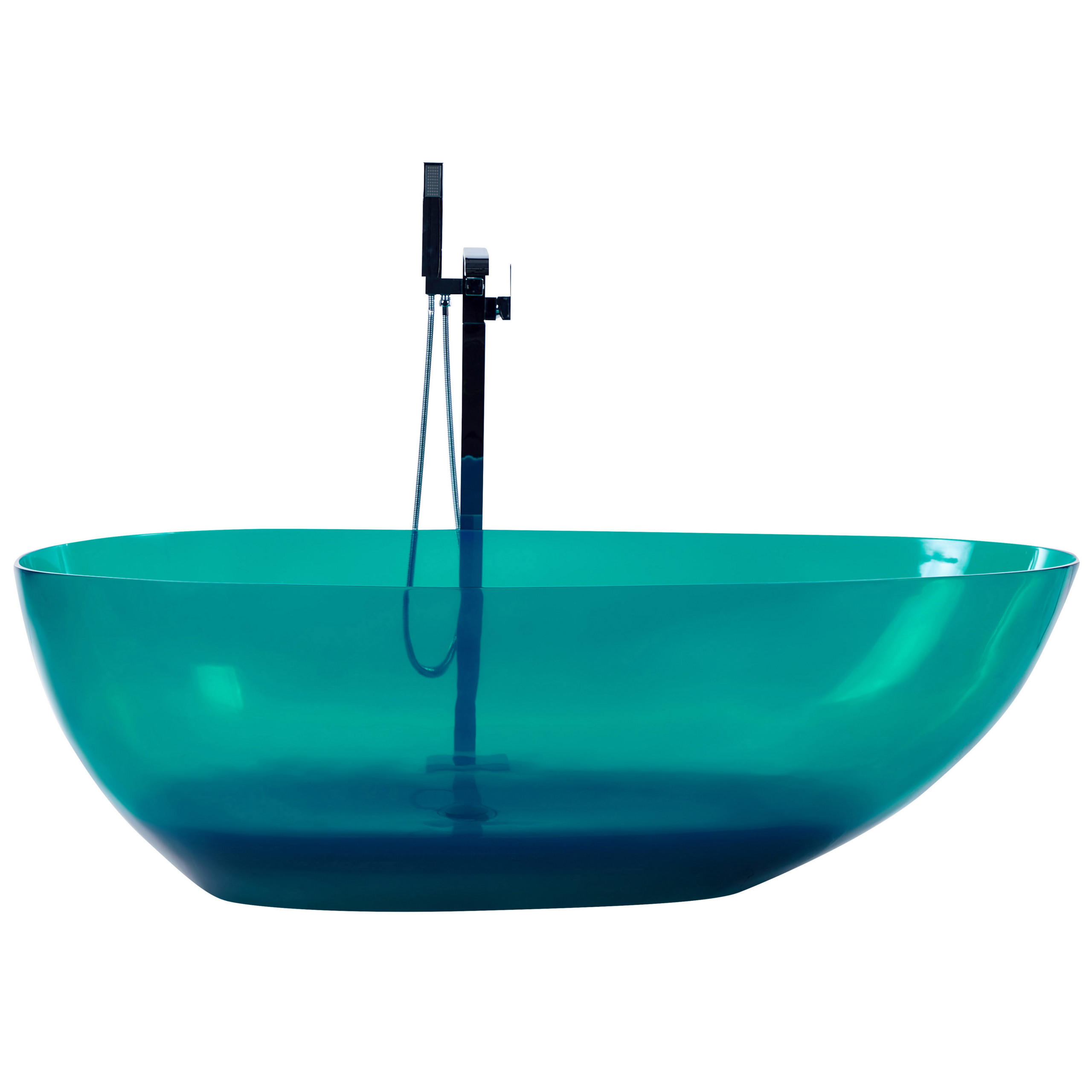 BADEWANNE 78x169x53 cm transparent Blancarena - Transparent, Kunststoff (78/53/169cm) - Beliani