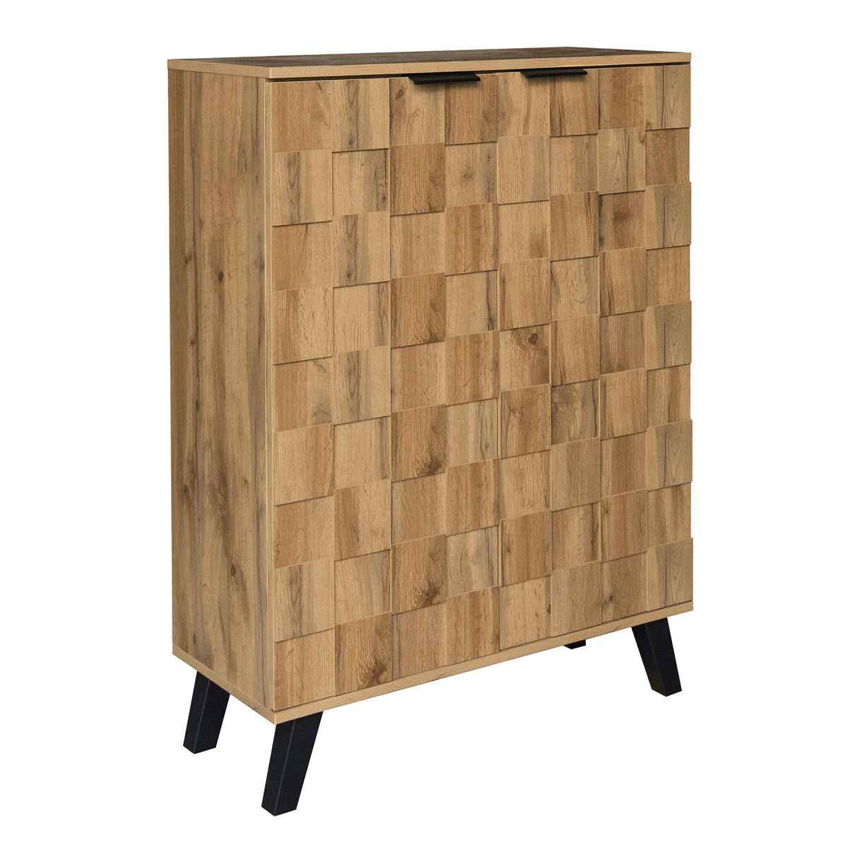 SCHUHSCHRANK mit 5 Fächern 80,5 x 35 x 109,5 cm Holzoptik - Birnbaumfarben, Holz (35/109.5/80.5cm) - Beauniv
