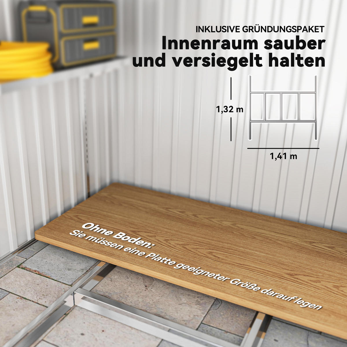 GARTENHAUS aus Stahl Weiß - Weiß, Metall (206.5/181/154cm) - Outsunny