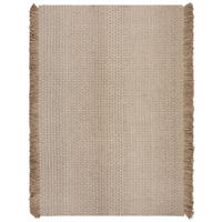 TEPPICH Kurzflor Farmhaus Unifarben, Wohnzimmer Beige Rechteckig 120x170 - Beige, Textil (120/170cm) - KADIMA DESIGN