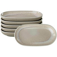 SERVIERPLATTEN Perlemor Sand beige 23 x 12,4 cm 6er Set - Beige, Keramik (12.4/3.1/23cm) - like.Villeroy & Boch